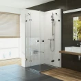 Ravak BRILLIANT 1UVAAA00Z1 narożna kabina prysznicowa, czteroczęściowa, 100x195 BSRV4-100 profil chrom, szkło transparent