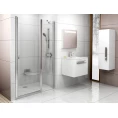 Ravak CHROME 0QVGCC00Z1 drzwi prysznicowe, dwuczęściowe 120x195 profil polerowane aluminium, szkło transparent