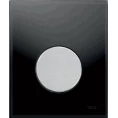 Tece TECEloop 9242655 Przycisk spłukujący ze szkła do pisuaru szkło czarne, przycisk chrom matowy