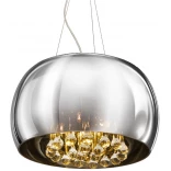 Azzardo BURN AZ0699 Lampa wisząca 40 cm chrom / kryształ