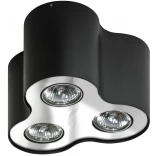 Azzardo NEOS AZ0742 Lampa sufitowa czarna / chrom 3-punktowa / produkt poekspozycyjny