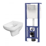 Cersanit COLOUR NEW S701-159 set 785: miska WC bez kołnierza + stelaż podtynkowy LINK