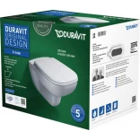 Duravit D-CODE 45700900A1 Zestaw miska WC z deską wolnoopadającą