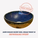EGO CERAMIKA CERUMDRNIZO Umywalka ceramiczna niebieska, żółta