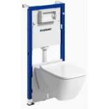 Geberit SMYLE SQUARE / DUOFIX BASIC Zestaw podtynkowy WC + przekładka kryte mocowania