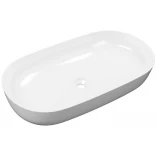 Jima umywalka nablatowa 71x41 cm owalna, biały połysk Jima umywalka nablatowa 71x41 cm owalna, biały połysk