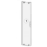 Koło AKCENT PlUS A0549057S Płyta drzwiowa 90 lewa, profil srebrny, szkło przezroczyste