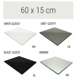 MCJ FLAT/BEND GA 600/15/WH Półka szklana 60x15 glossy/mirror