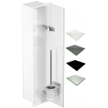 MCJ ZERO Z.PWAD LWH WC 800 WH Schowek WC 80 cm biały glossy/mirror/1xdrzwi
