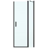 Oltens VERDAL 21205300 Drzwi prysznicowe wnękowe 100 cm czarne mat