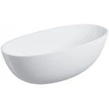 Omnires SHELL M+ SHELL148WWBP Wanna wolnostojąca 148x75 z syfonem biała połysk