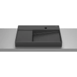 Roca HORIZON VIEW A32727408B Umywalka nablatowa 60x42 czarna mat