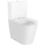 Roca INSPIRA ROUND A342529620 Miska WC do kompaktu 600 Rimless biały mat compacto