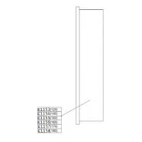 Sanplast VERA 660-E1158 Element stały do drzwi przesuwnych D4/VE 180 cm, szkło hartowane