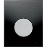 Tece TECEloop 9242655 Przycisk spłukujący ze szkła do pisuaru szkło czarne, przycisk chrom matowy