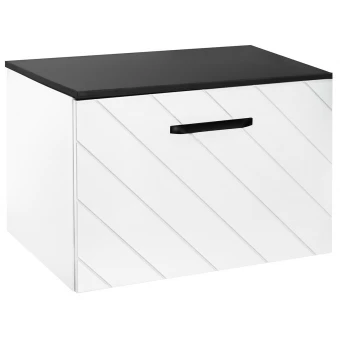 Besco FLOO SUF-654-CCL Szafka podumywalkowa 60x50x40 w/lewy u/czarny czarna