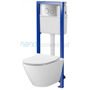 Cersanit CITY OVAL/ECONOMY S701-746 Zestaw podtynkowy WC przycisk GALAXY KÓŁKO Cersanit CITY OVAL/ECONOMY S701-746 Zestaw podtynkowy WC przycisk GALAXY KÓŁKO