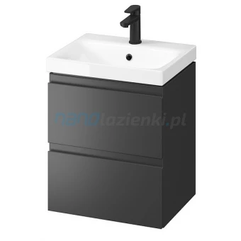 Cersanit MODUO S801-485-DSM Szafka + umywalka 50 cm antracytowa mat Cersanit MODUO S801-485-DSM Szafka + umywalka 50 cm antracytowa mat