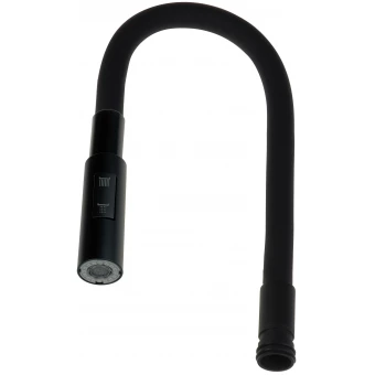 Deante LUNO ABA N74W Wylewka elastyczna do baterii kuchennej czarny matowy