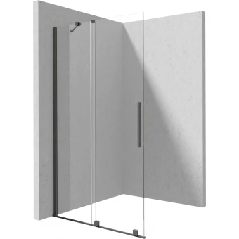 Deante PRIZMA KTJ D39R Ścianka prysznicowa walk-in 90 cm przesuwna titanium