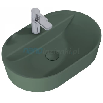 Elita BABETTE RE040620017010 Umywalka nablatowa 62x41 forest green matt