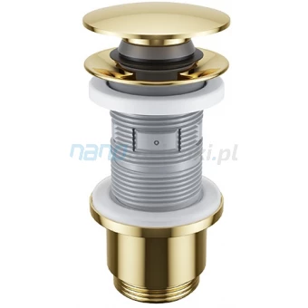 Excellent ARIN.1485.01GL Korek umywalkowo-bidetowy click-clack złoty