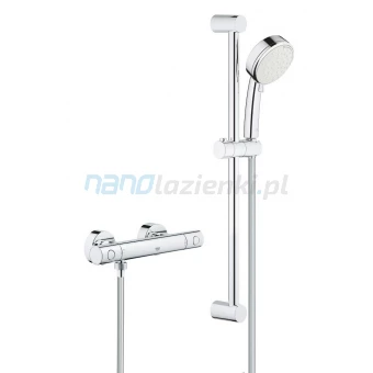 Grohe GROHTHERM 800 COSMOPOLITAN 34768000 Bateria prysznicowa termostatyczna + zestaw prysznicowy na drążku