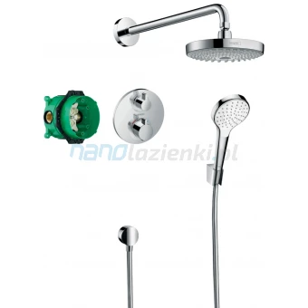 Hansgrohe CROMA SELECT S 27295000 Zestaw prysznicowy podtynkowy z termostatem Ecostat S