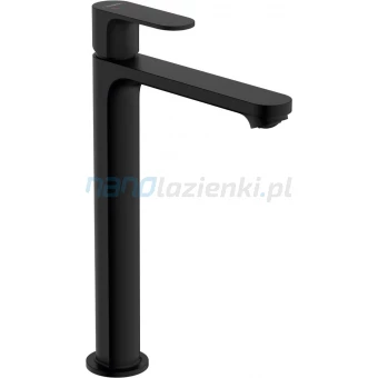 Hansgrohe REBRIS S 72590670 Bateria umywalkowa wysoka 240 CoolStart EcoSmart+ z korkiem automatycznym czarna mat