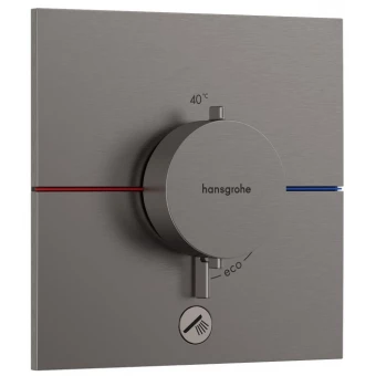 Hansgrohe SHOWERSELECT COMFORT E 15575340 Bateria natryskowa termostatyczna podtynkowa do 1 odbiornika z dodatkowym wyjściem czarny chrom szczotkowany Hansgrohe SHOWERSELECT COMFORT E 15575340 Bateria natryskowa termostatyczna podtynkowa do 1 odbiornika z dodatkowym wyjściem czarny chrom szczotkowany