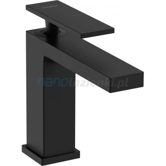 Hansgrohe TECTURIS E 73010670 Bateria umywalkowa 16 cm z korkiem automatycznym czarna mat