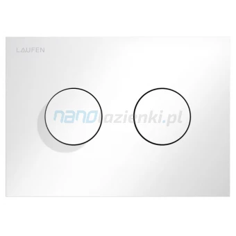 Laufen INEO GROOVE H9001170000001 Przycisk spłukujący do WC podwójny biały