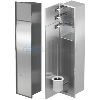 MCJ ZERO Z.PW2T WC 800 SB L Schowek 80 cm pod płytki 2xdrzwi stalowy/lewy MCJ ZERO Z.PW2T WC 800 SB L Schowek 80 cm pod płytki 2xdrzwi stalowy/lewy