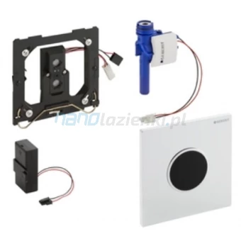 Geberit HYTRONIC 116035KN1Elektroniczny Przycisk spłukujący spłukujący do pisuaru Sigma10 chrom matowy / chrom błyszczący / chrom matowy