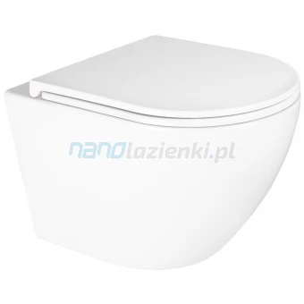 Oltens HAMNES KORT STILLE 42024000 Miska WC wisząca bezkołnierzowa PureRim