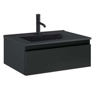 Oltens VERNAL 68005300 Szafka z umywalką meblową 60x24 1S czarny mat Oltens VERNAL 68005300 Szafka z umywalką meblową 60x24 1S czarny mat