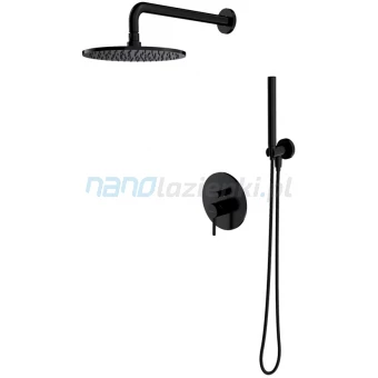 Omnires Y SYS Y18 BL System podtynkowy z deszczownicą czarny