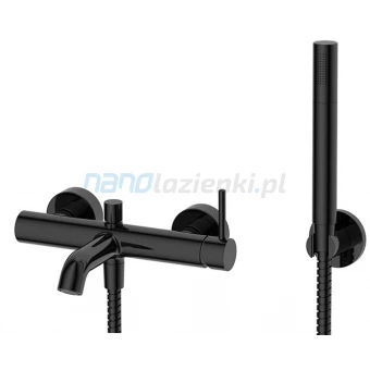 Omnires Y Y1231BL Bateria wannowa z zestawem prysznicowym czarna