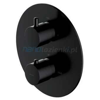 Omnires Y Y1236ROBL Bateria prysznicowo-wannowa podtynkowa czarna