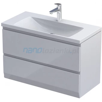 Oristo BRYLANT C OR36C-SD2S-80-1 Szafka podumywalkowa 80 cm 2S kompaktowa biała połysk