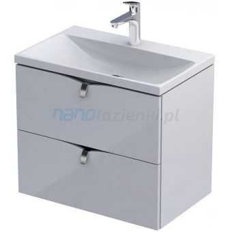 Oristo SIENA C OR45C-SD2S-60-1 Szafka podumywalkowa 60 cm 2S kompaktowa biała połysk Oristo SIENA C OR45C-SD2S-60-1 Szafka podumywalkowa 60 cm 2S kompaktowa biała połysk