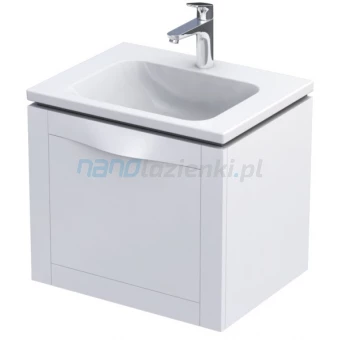 Oristo SKAGEN OR49-SD1S-60-2 Szafka podumywalkowa 60 cm 1S + szuflada wewnętrzna biały mat