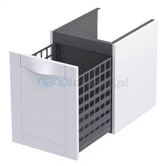 Oristo SKAGEN OR49-SN1S-40-2 Szafka łazienkowa z koszem 40 cm 1S biała mat