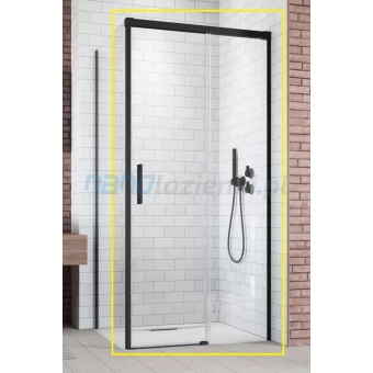 Radaway IDEA BLACK KDJ 387042-54-01R Drzwi prysznicowe do kabiny 120x200 prawe