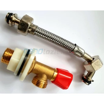 Roca DUPLO ONE AV0046400R Zawór z wężykiem przyłączeniowym