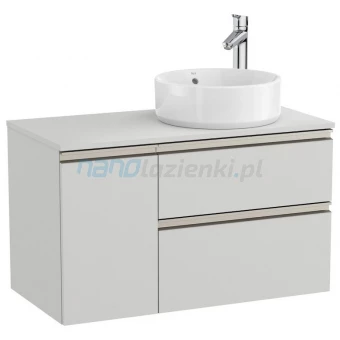 Roca Hebe GAP-N COUNTERTOP A851502447 Szafka łazienkowa 90 cm prawa jasny szary mat