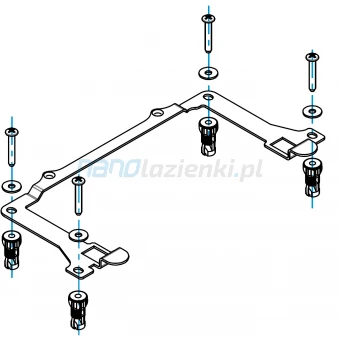 Roca INSPIRA IN-WASH AT0019100R Mocowanie deski