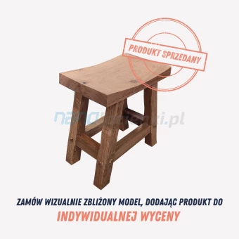 Taboret łazienkowy dębowy