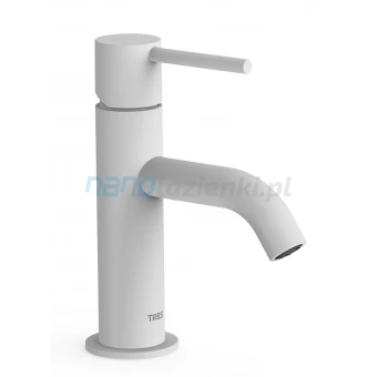 Tres STUDY EXCLUSIVE 26290301BM Bateria umywalkowa uchwyt patyk biała mat Tres STUDY EXCLUSIVE 26290301BM Bateria umywalkowa uchwyt patyk biała mat